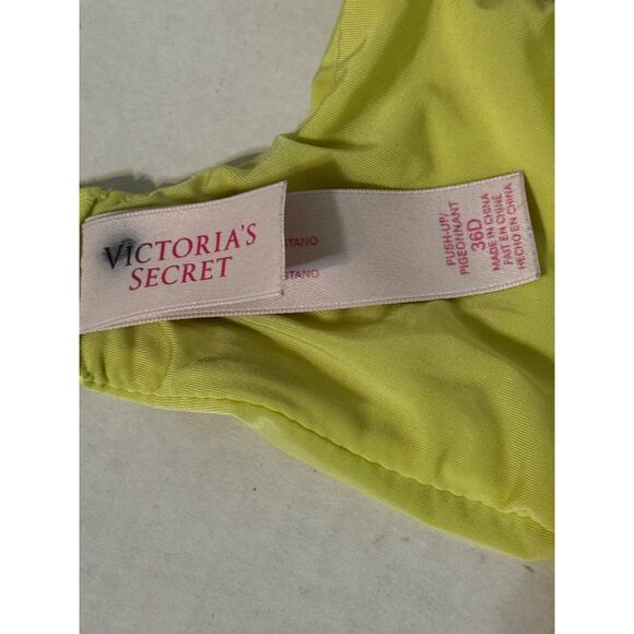 Victoria's Secret Bra Push Up 36D Yellow Lace - Picture 6 of 6